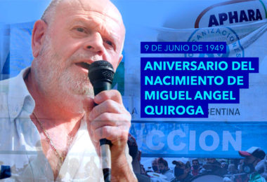 «El 9 de junio de 1949 nacía MIGUEL ÁNGEL QUIROGA, nuestro luchador incansable, cuyo ejemplo nos motiva a ser cada día mejores»